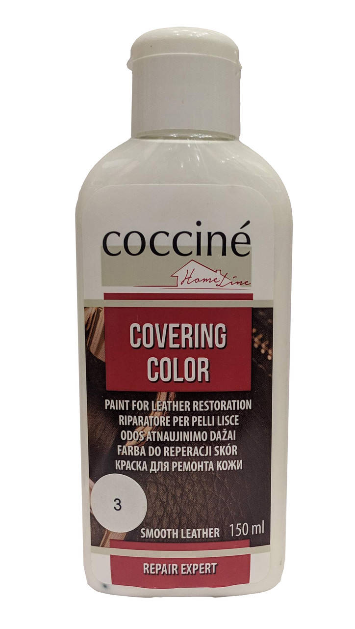 

Жидкая кожа Белая для ремонта кожи Covering Color Кочине Coccine 150мл Польша, Белый