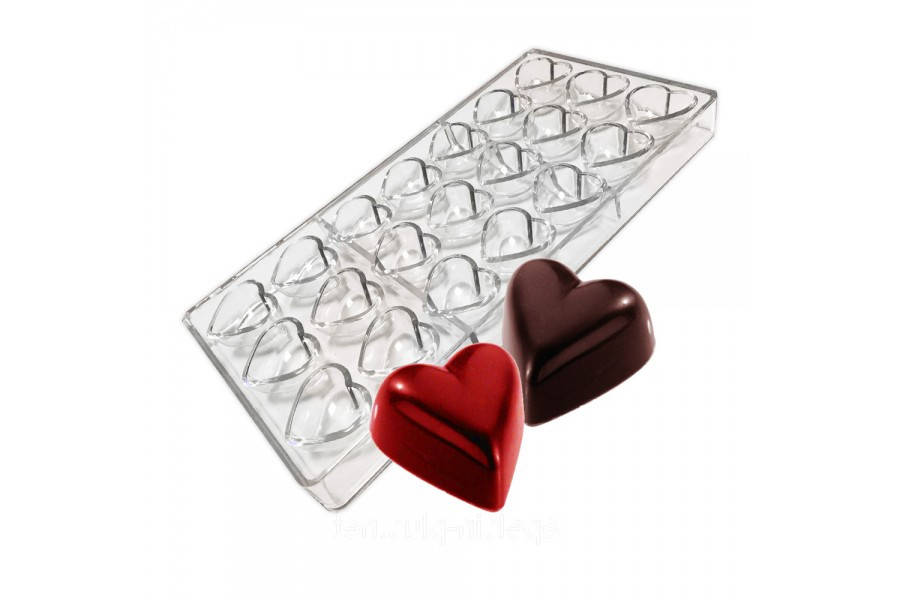 

Форма полікарбонатна для шоколаду Сердечка