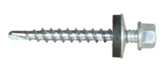 

Саморез кровельный по дереву с шайбой EPDM ЦИНК 4.8x20(250шт)