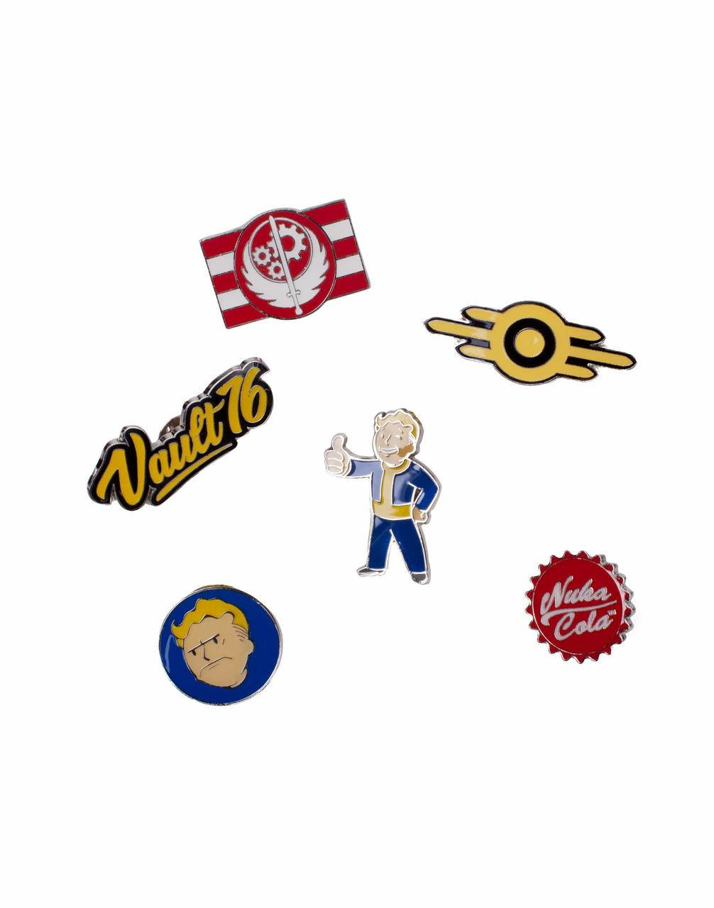 

Офіційний комплект значків Fallout 76 - Set Of 6 Metal Pins, Разные цвета