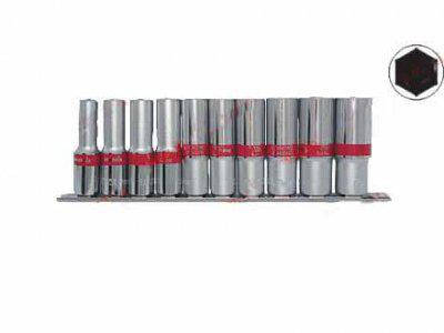 

Набор удлиненных торцевых головок (6-гранные; 1/4"; 4-13 мм; 10 шт.) Matrix 13592 135929