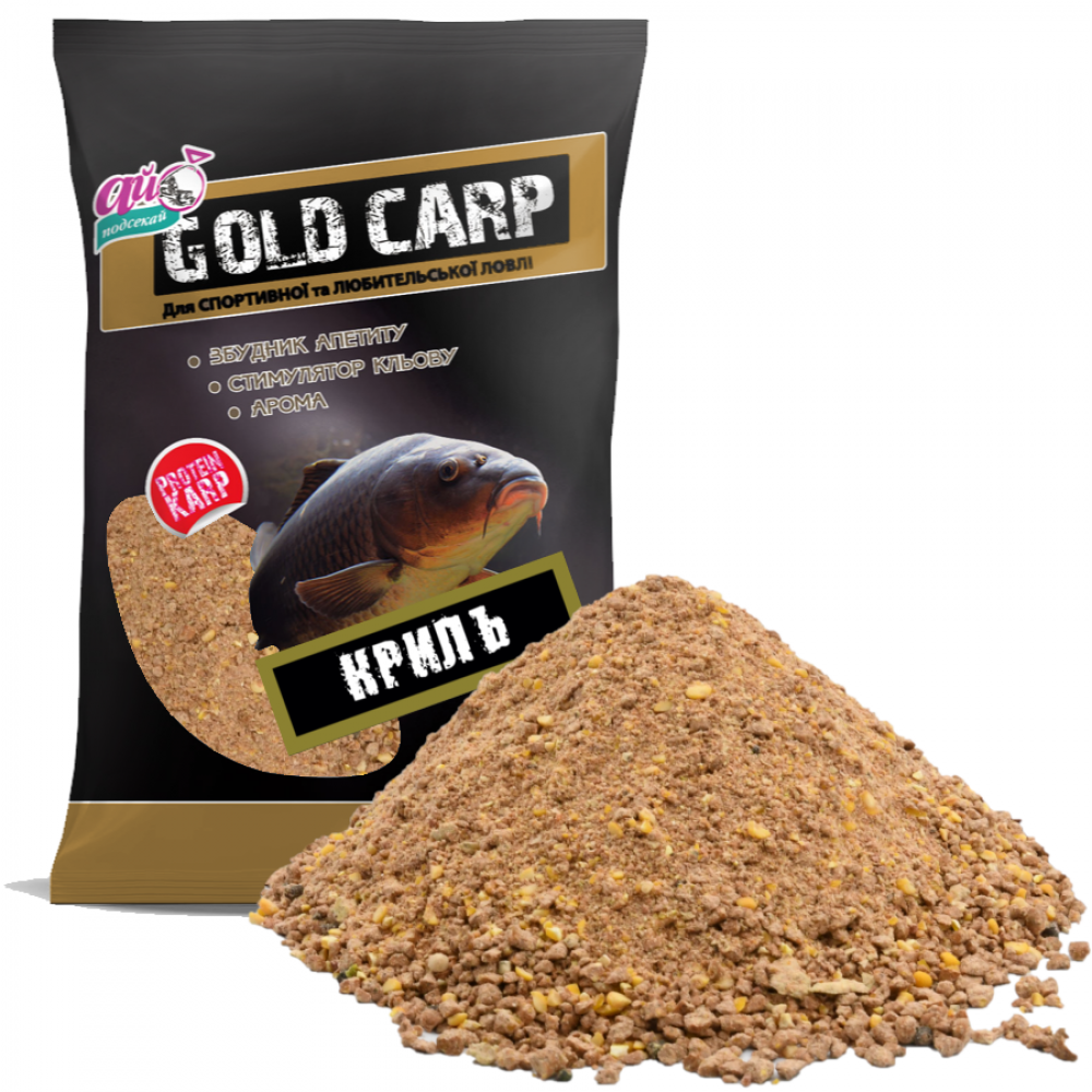 

Прикормка Ай Подсекай "GOLD CARP" КРИЛЬ