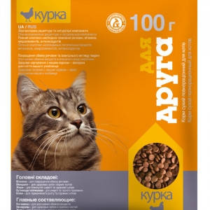 

Сухой корм Для друга для кошек (курица) 100г O.L.Kar
