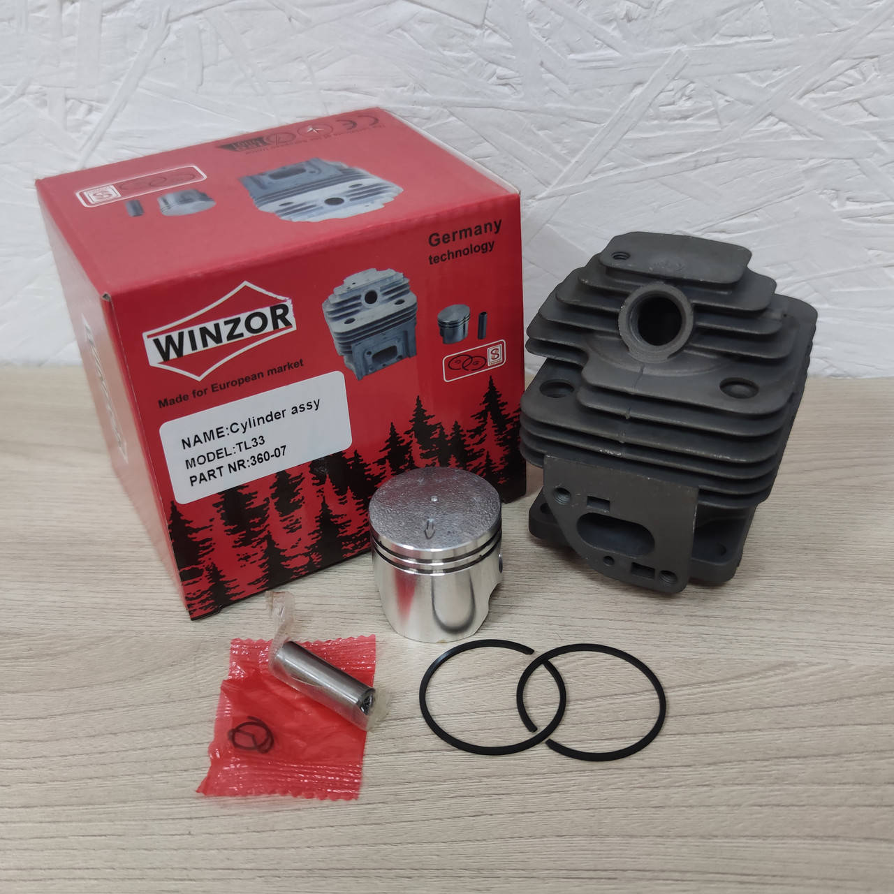 

Цилиндр и поршень для бензокос с 36Ø Winzor
