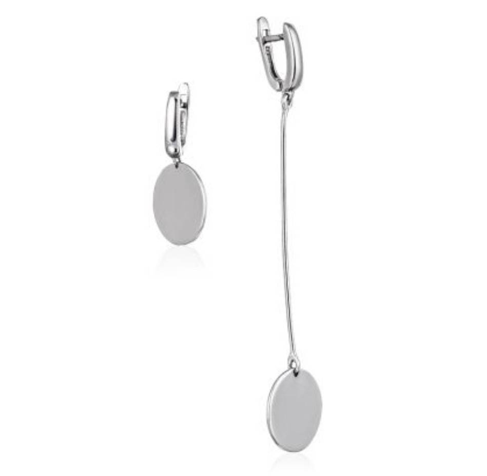 

Серебряные серьги, асимметрия, минимализм, монеты