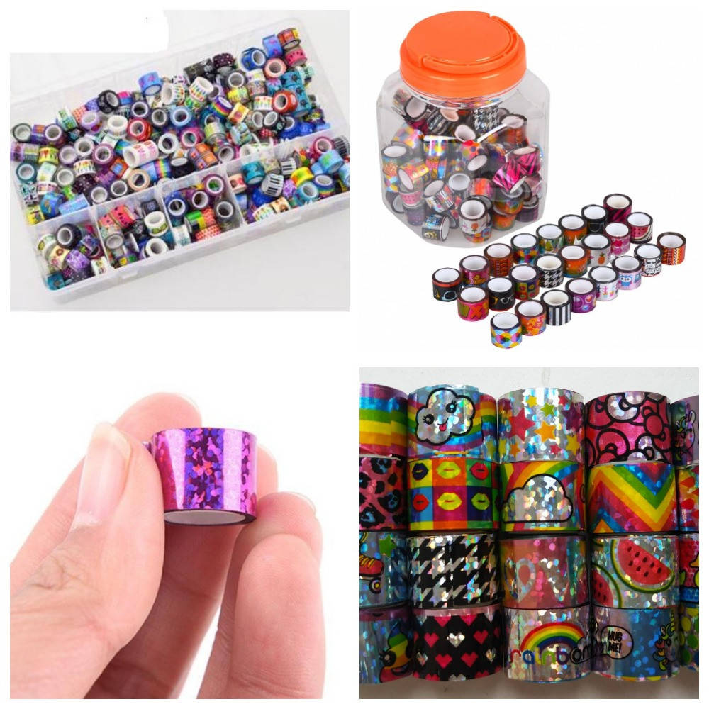 

Скотч декоративный мини 2 метра блестящий