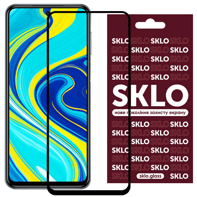 

Защитное стекло SKLO 3D (full glue) для Xiaomi Redmi Note 9s / Note 9 Pro / Note 9 Pro Max, Черный
