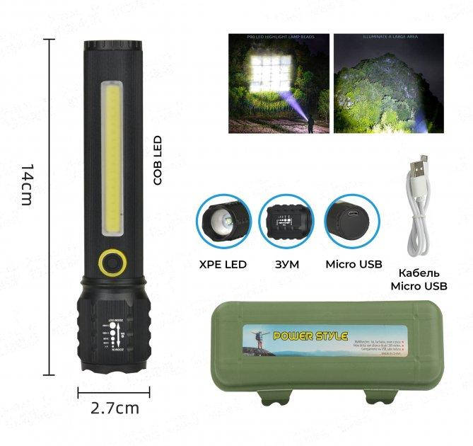 

Фонарь WD259 +zoom в пластиковом контейнере