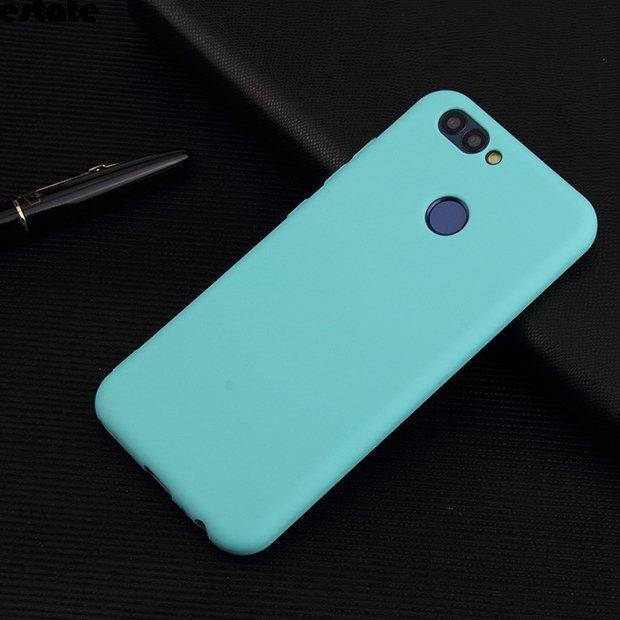 

Матовый чехол OneShot Huawei P Smart (силиконовая накладка) Бирюзовый