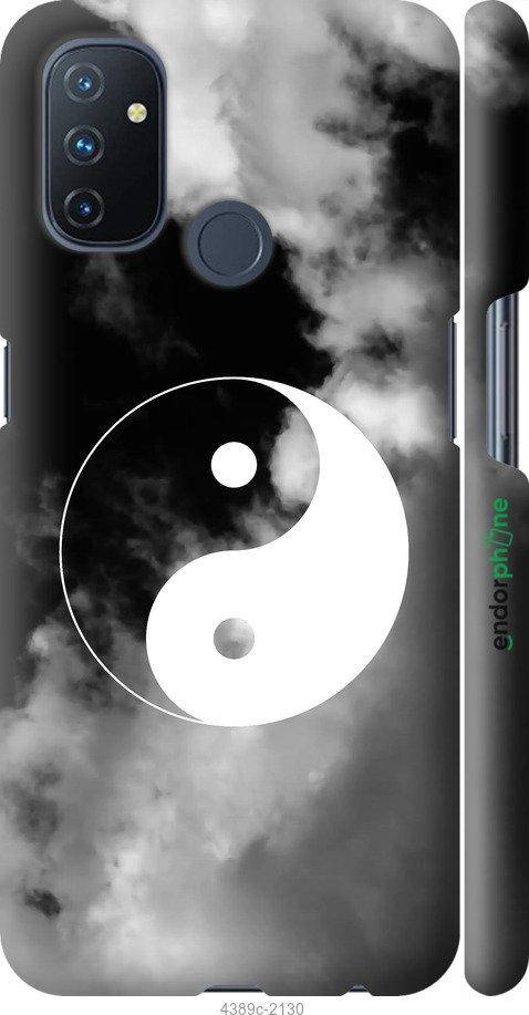 

Чехол на OnePlus Nord N100 Инь и Янь "4389c-2130-18101", Белый