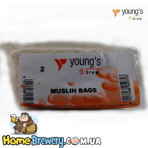 

Мешок для затирания и охмеления сусла Muslin Bags 2шт., Бежевый