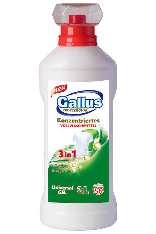 

Гель для стирки Gallus / Галлус 3в1, 2л. Универсальный 57 прань