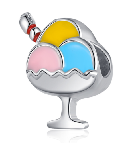 

Серебряный шарм бусина