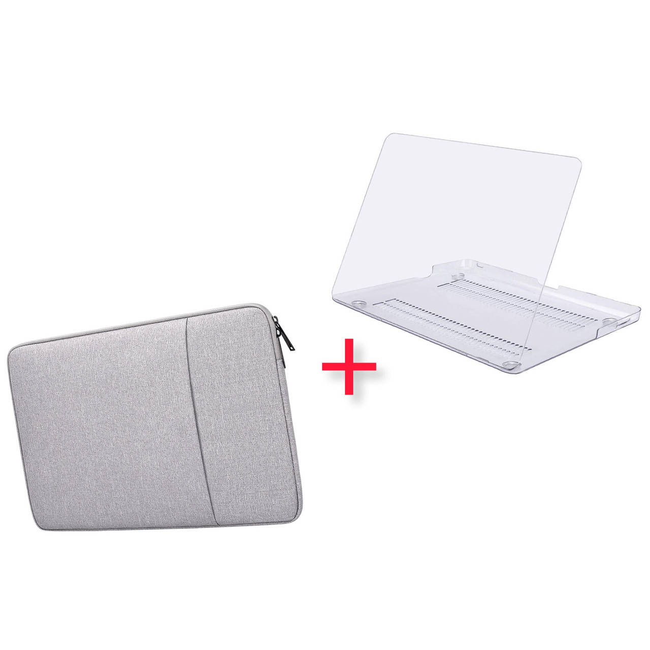 

Хит продаж! Чехол для MacBook Air/Pro 13,3'' 2008-2020 + матовая пластиковая накладка, Серый