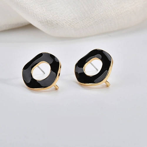 

Основа для сережек, серьги гвоздик, пусеты черного цвета, Черный