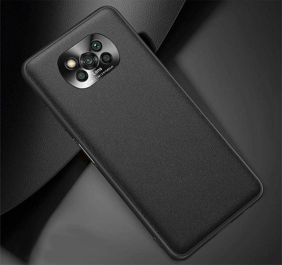 

Чехол Lenuo Metal Lens Series для Poco X3 NFC / X3 Pro Black, Черный