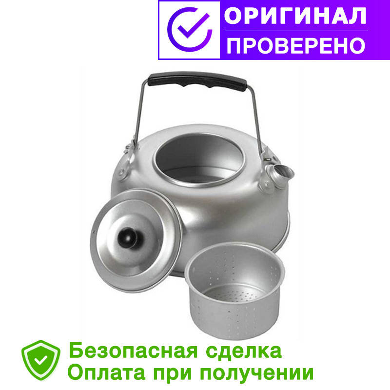 

Походный алюминиевый Mil-Tec чайник 1Qt(0,95л) с ситечком (14695000)