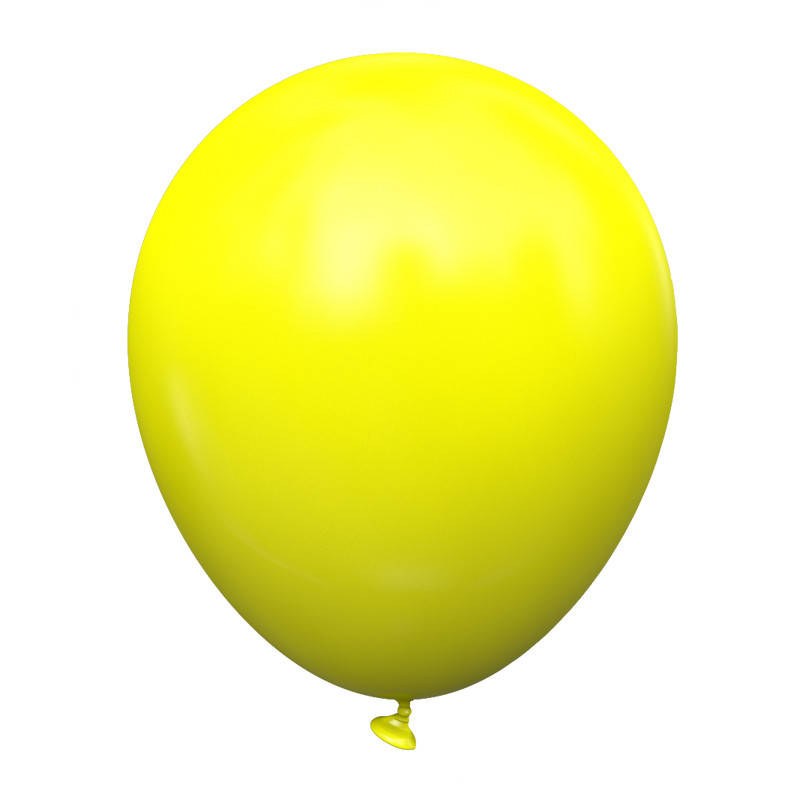 

Латексные воздушные шарики 5" Желтый (yellow) 100шт/уп KL5-02 Kalisan