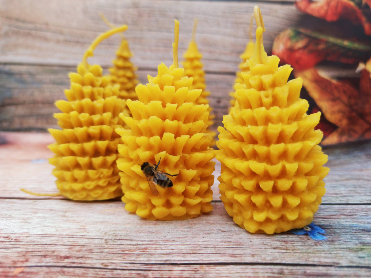 

Свеча восковая 'Шишка" 70 мм, Желтый