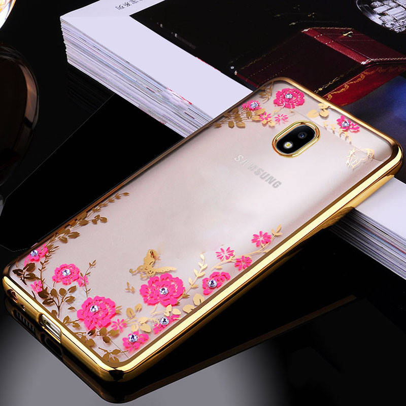 

Чехол Luxury для Samsung J3 2017 / J330F Бампер ультратонкий Gold