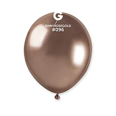 

Латексный шарик Gemar 5"/096 (13 см) Хром розовое золото Shiny Rose Gold