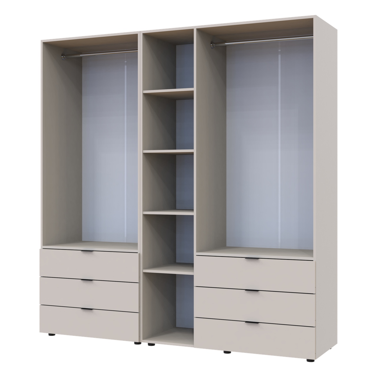 Розпашна Шафа для одягу Doros Гелар комплект Кашемір 2+3 ДСП 193.7х49.5х203.4 (80737638) 7