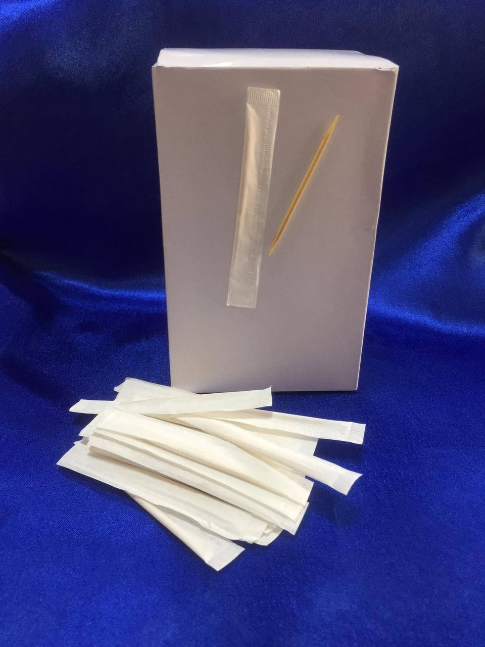 

Зубочистка в индивидуальной упаковке бумажной