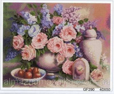 

Алмазна мозаїка "Троянди і фрукти" 40 х 50 см