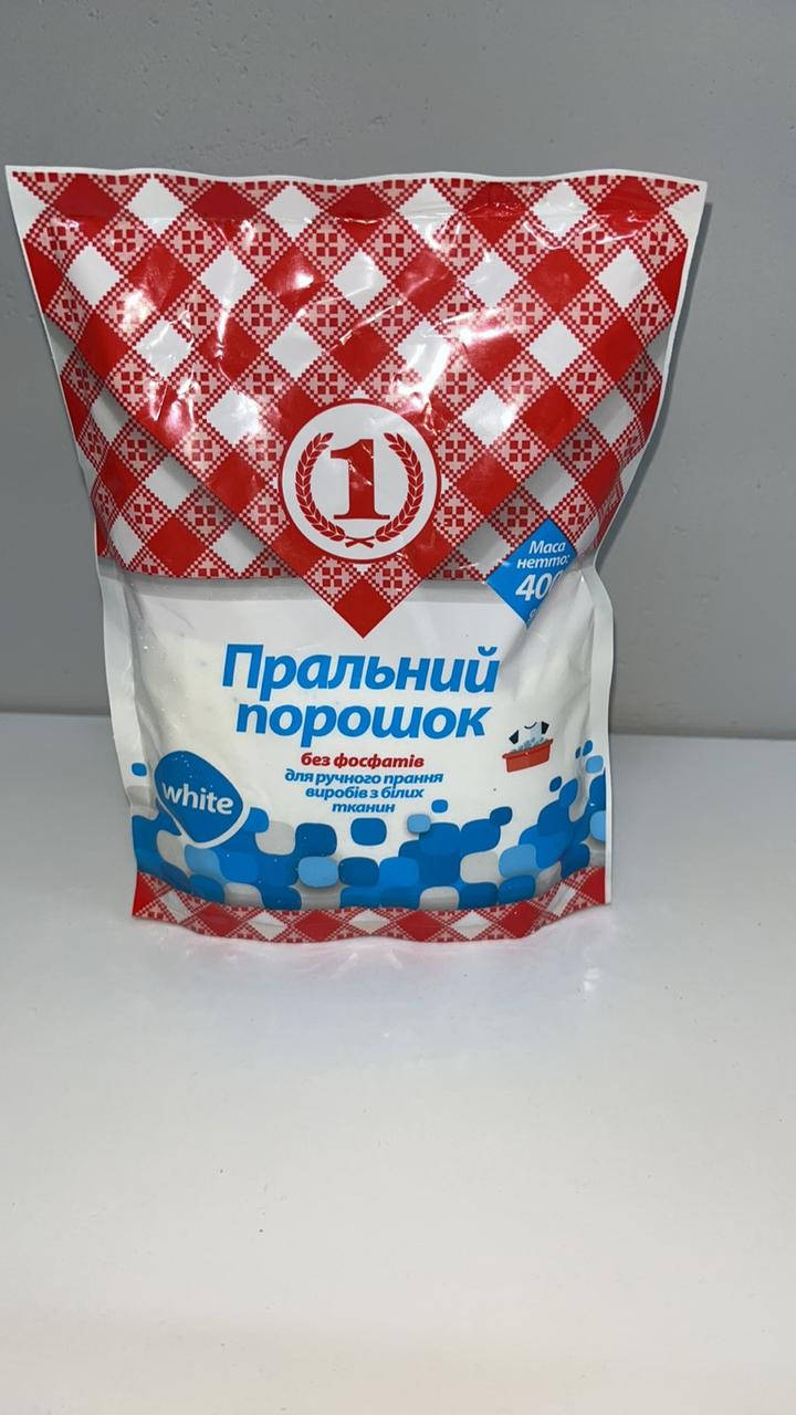 

СТИРАЛЬНЫЙ ПОРОШОК БЕЗ ФОСФАТОВ ДЛЯ РУЧНОГО ПРАННЯ WHITE №1 400Г М 320