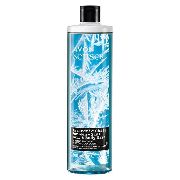 

Шампунь-гель для душу Антарктична свіжість Senses Avon 500 ml