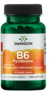 

Vitamin B6 Pyridoxine 100 mg 100 Caps