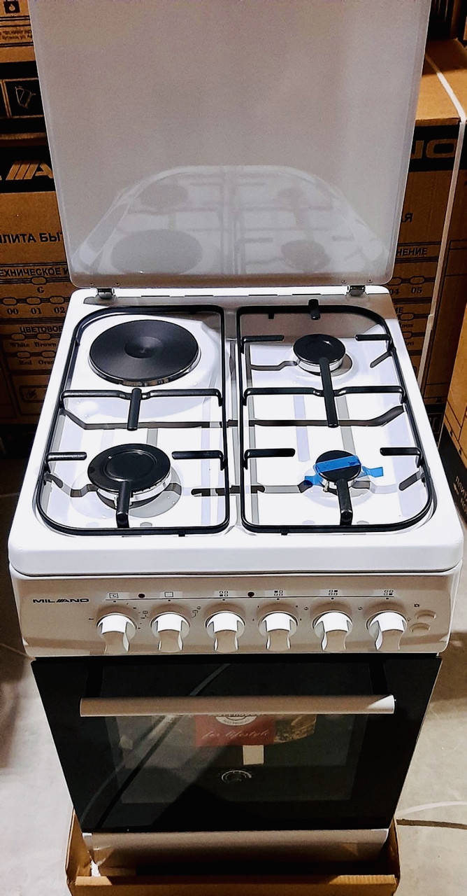 

Плита газо-электрическая комбинированная Milano ML50E21 белая 507507