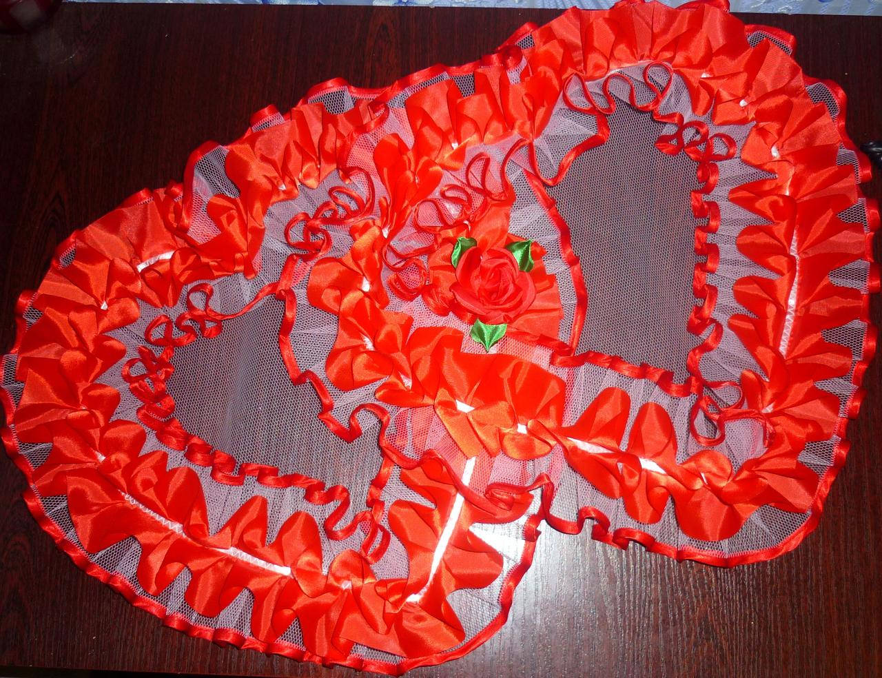 

Сердца на свадебное авто, красные, Красный