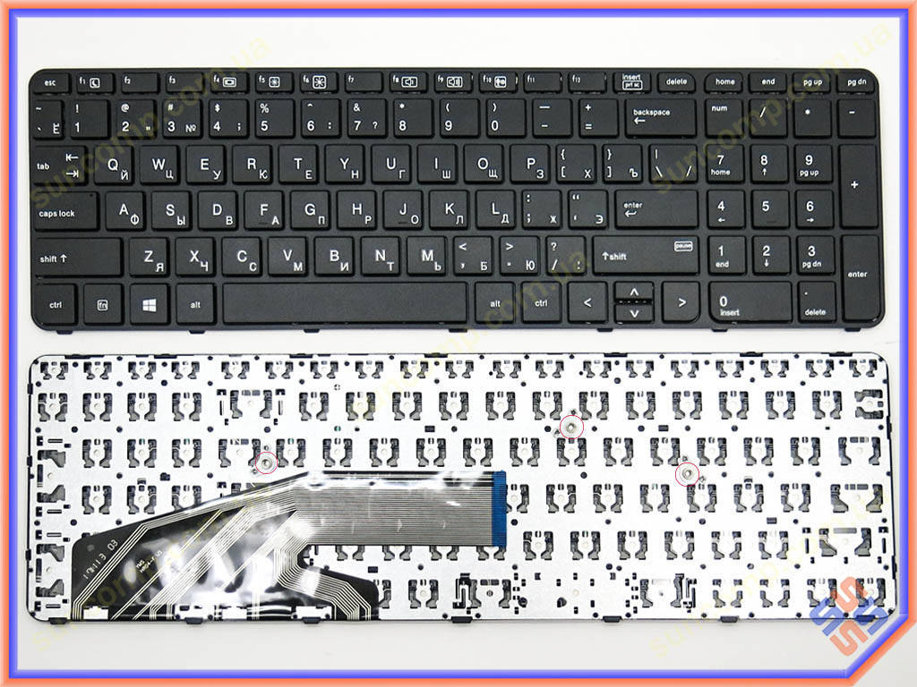 

Клавиатура для HP ProBook 450 G3, 455 G3, 470 G3, 450 G4, 455 G4, 470 G4, 650 G2, 655 G2 ( RU Black с Рамкой)., Черный