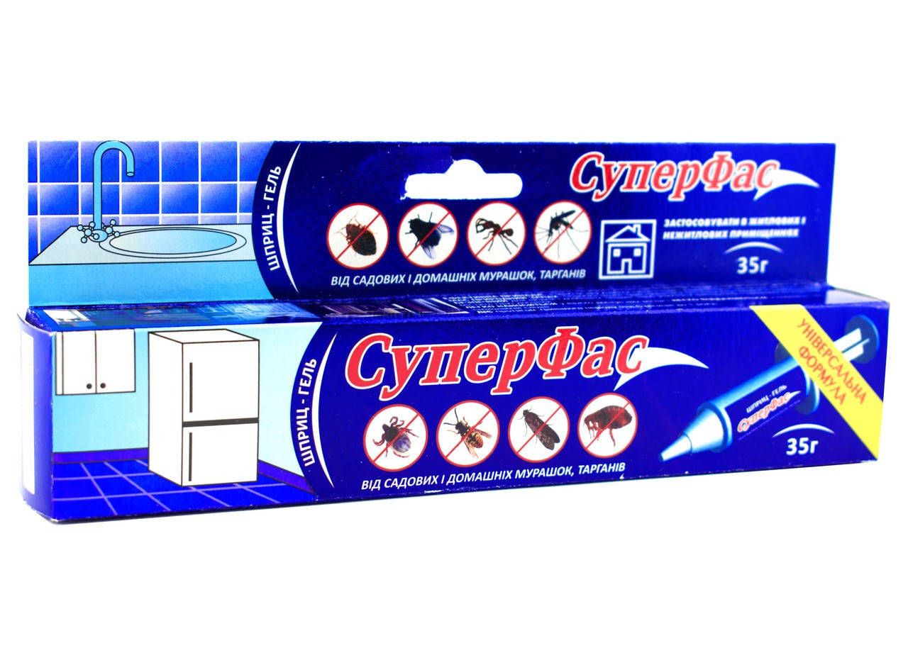 

СУПЕР ФАС 35 Г, Шприц-гель ОТ ТАРАКАНОВ И МУРАВЬЕВ