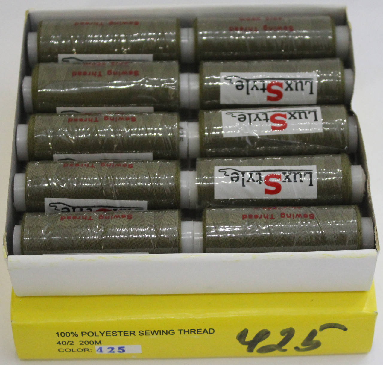 

Нитки швейные LuxStyle 40/2-200м (100% полиэстeр) №425, Разные цвета