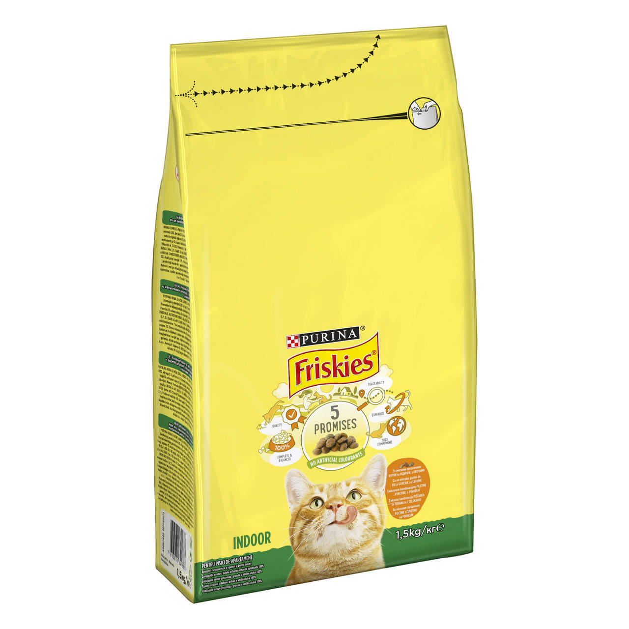 

Friskies Indoor(Фріскіс Індор).Для домашніх котів з куркою та індичкою1,5кг