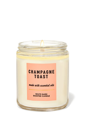 

Однофитильная свеча ароматизированнаяBath & Body Works - Champagne Toast