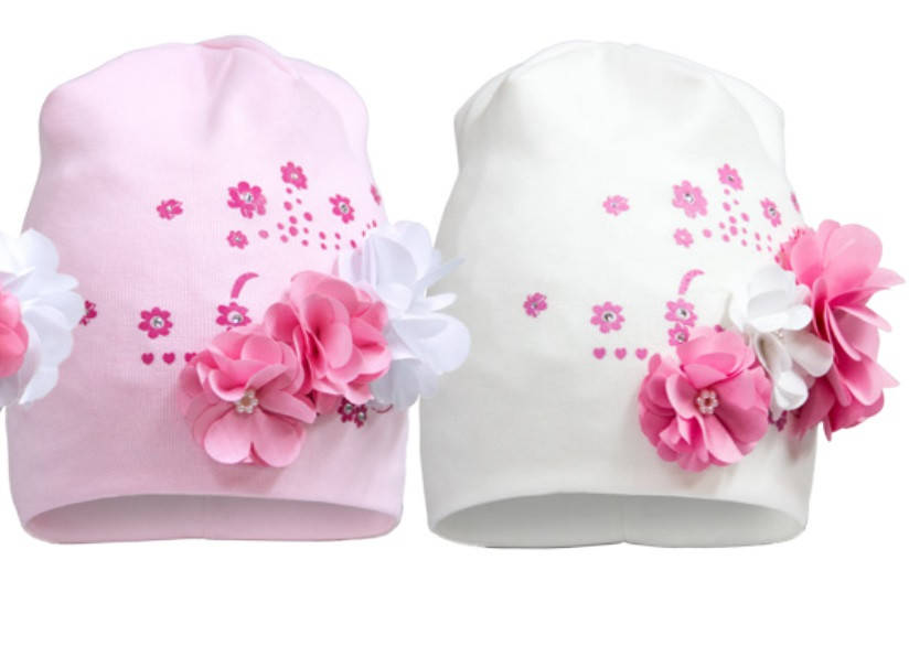 

Демисезонная шапка для девочки р.44,46 ТМ David’s Star, Розовый