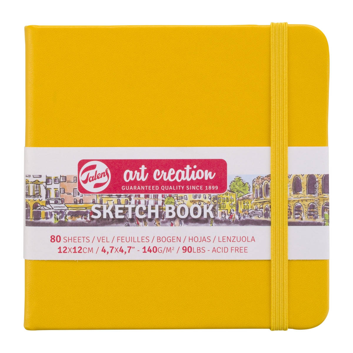 

Блокнот для графики Talens Art Creation 12х12см 80 листов GoldenYellow Royal Talens, 9314114, Белый