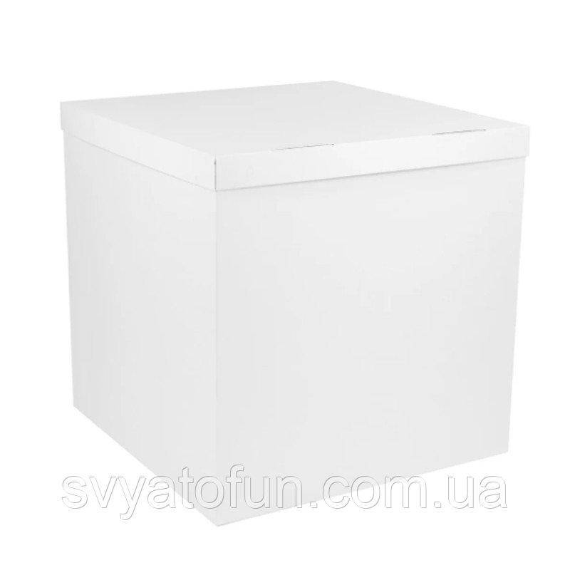 

Коробка-сюрприз для воздушных шаров белая без надписей