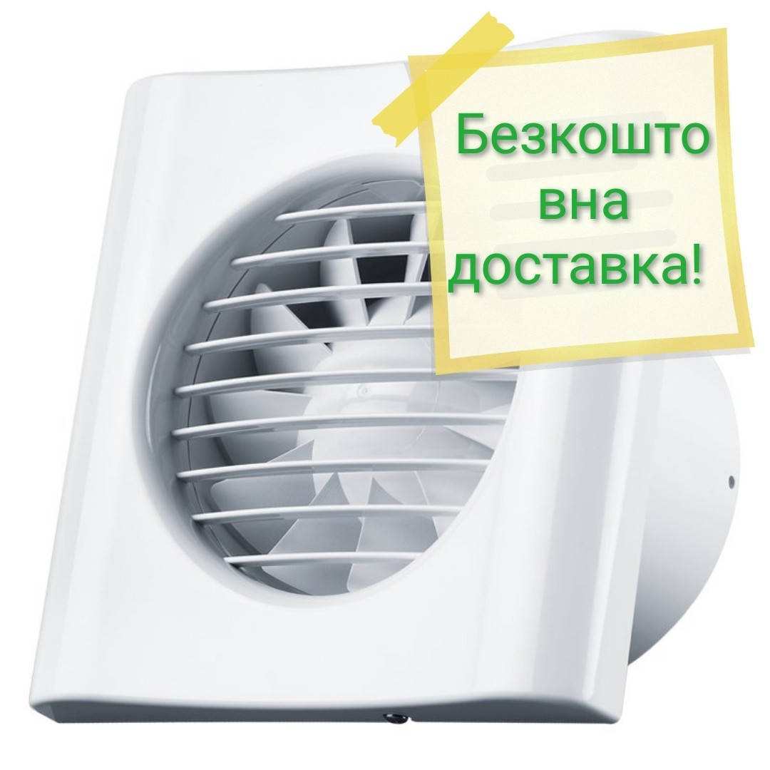 

Вентилятор Домовент тиша 125 витяжний, Белый