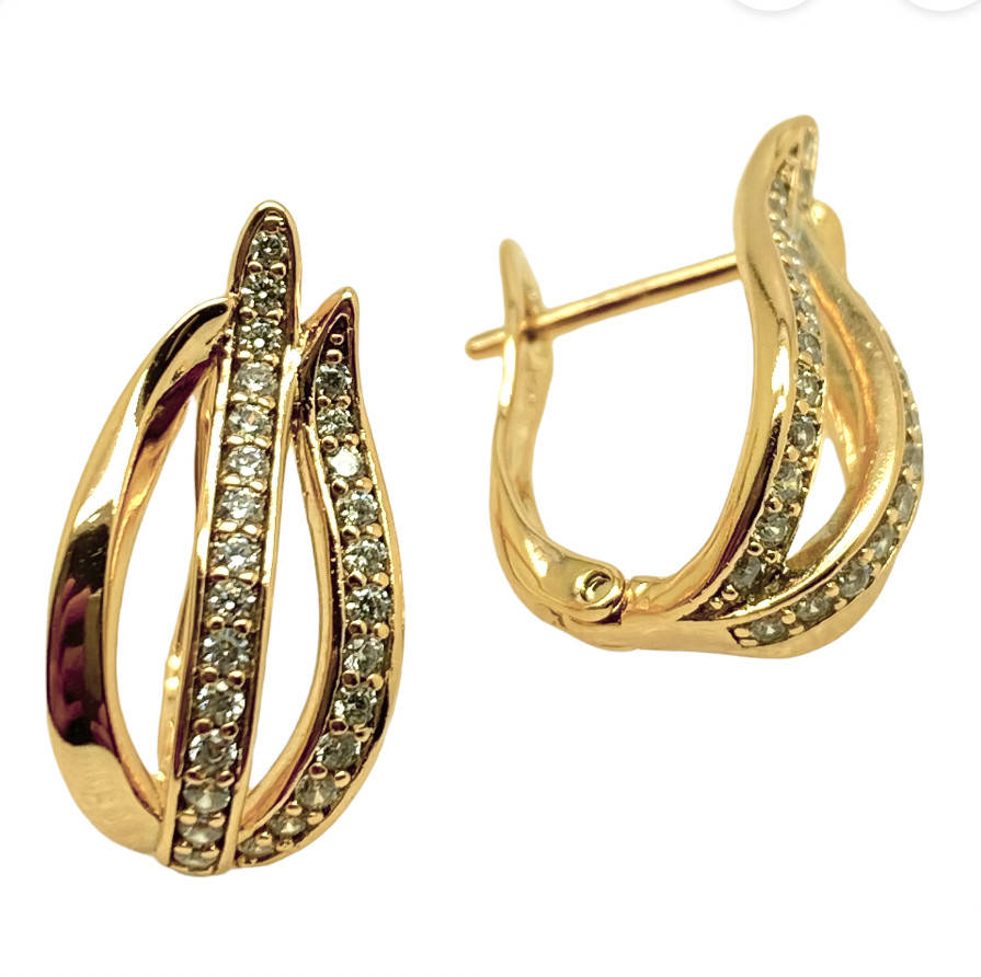 

Серьги Xuping. 18k. 20х10 mm