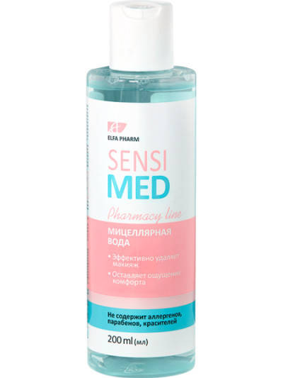 

Уценка Мицеллярная вода 200 мл Elfa Pharm Sensi MED арт.3457 - срок до 11/04/2022