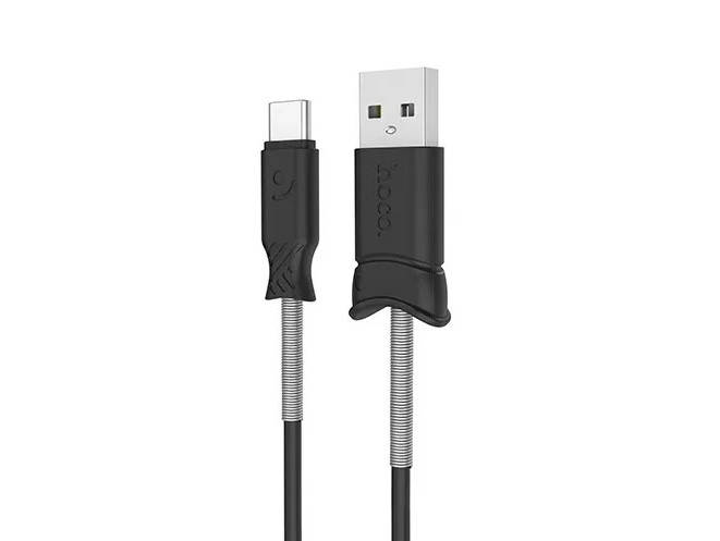 

Кабель USB Hoco X24 Pisces 3А Type-C Black 1m, Черный