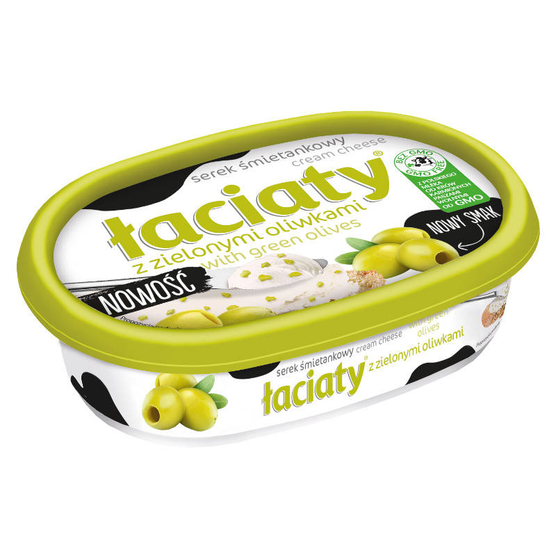 

Крем-сыр "Laciaty" С зелеными оливками фасовка 0.135 kg