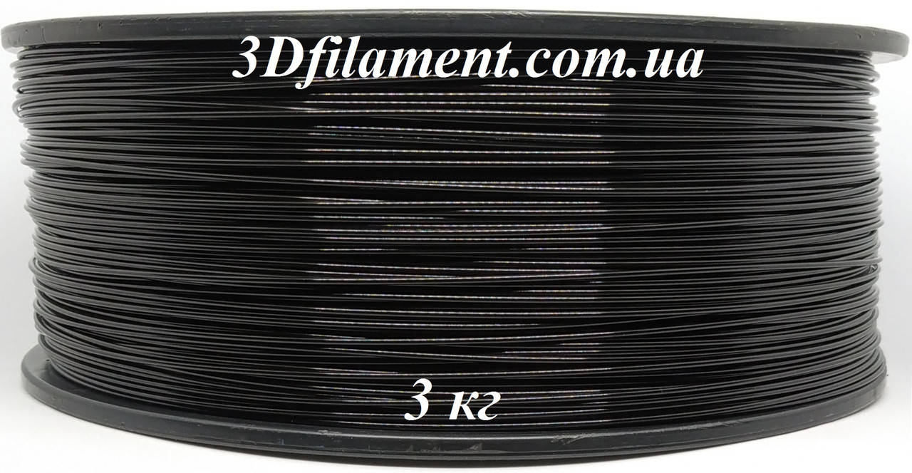 

Пластик PetG (Copet) чорний 1,75mm 3 кг