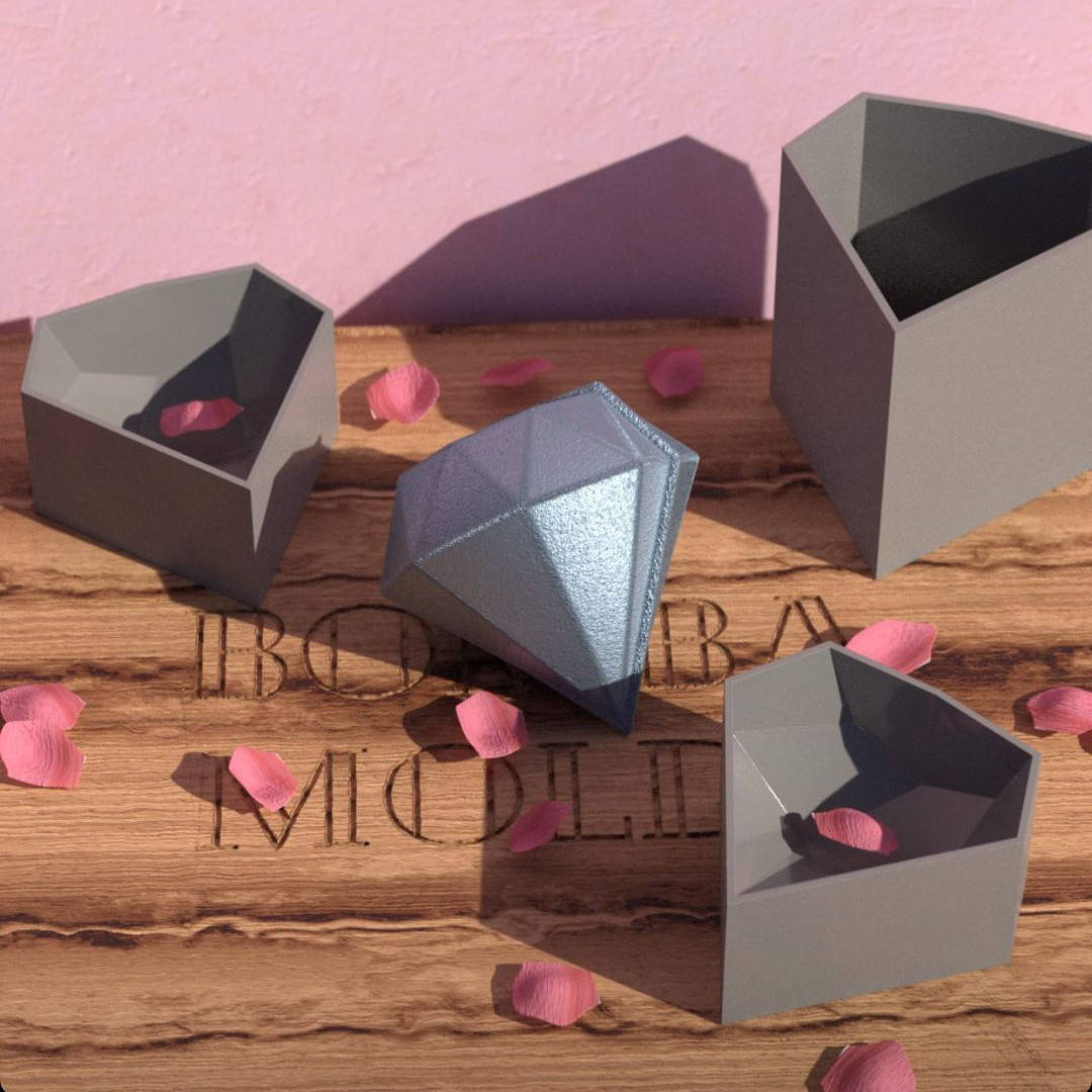 

Форма для бомбочек Бриллиант 7