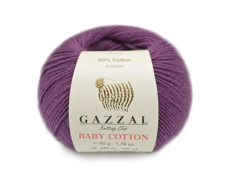 

Gazzal Baby Cotton, Баклажан №3441, Фиолетовый