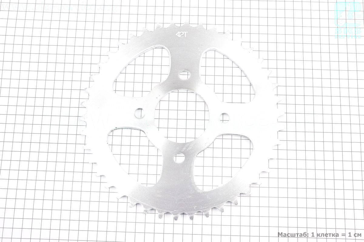 

Звезда задняя 520H-42T - d=58mm/4 болтов на мотоциклы